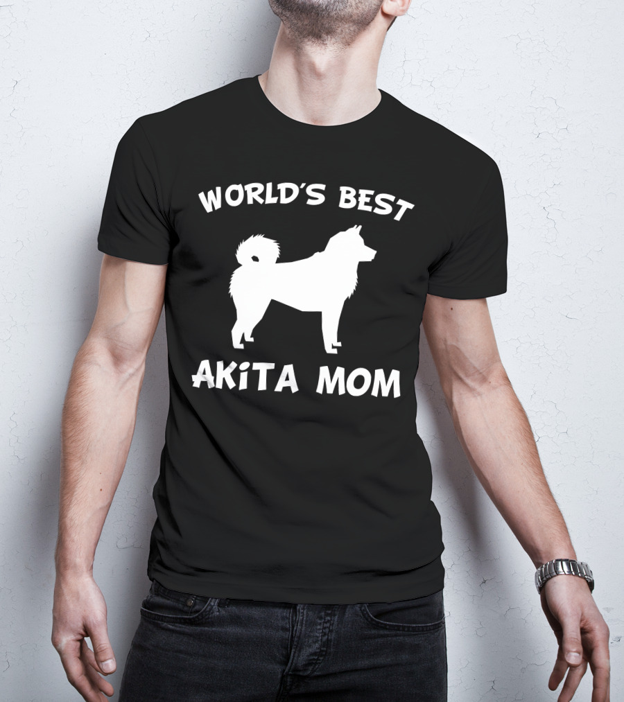 World's Best Akita Mom Dog Owner T-Shirt