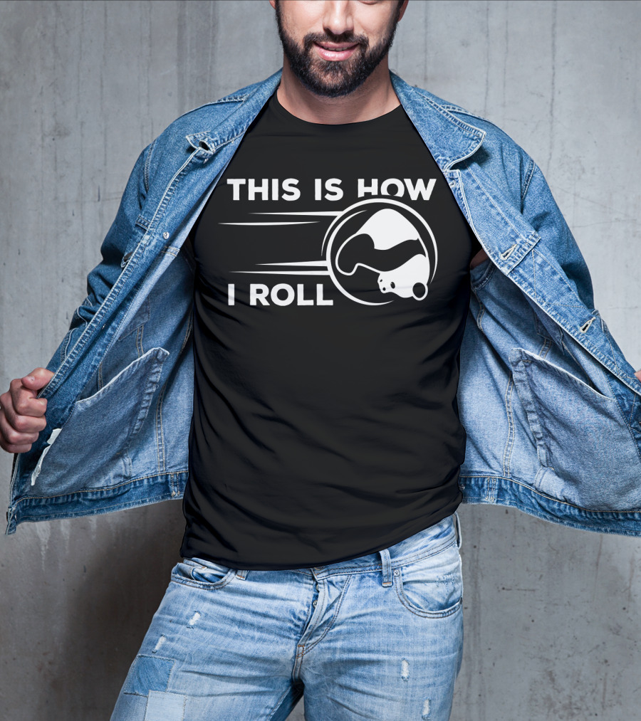 This Is How I Roll Funny Bowling Panda T-Shirt