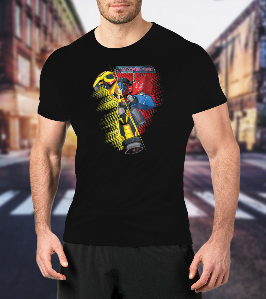 Transformers Bumblebee And Optimus Prime Energon Battle T-Shirt