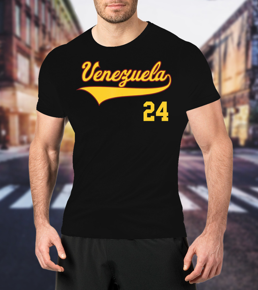 Venezuela 24 Vinotinto Baseball T-Shirt