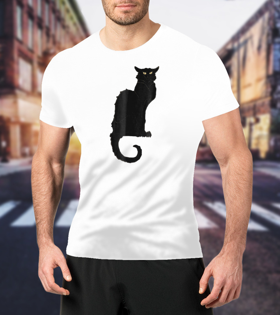 Ce Soir Chat Noir Bla Vintage Art Nouveau T-Shirt