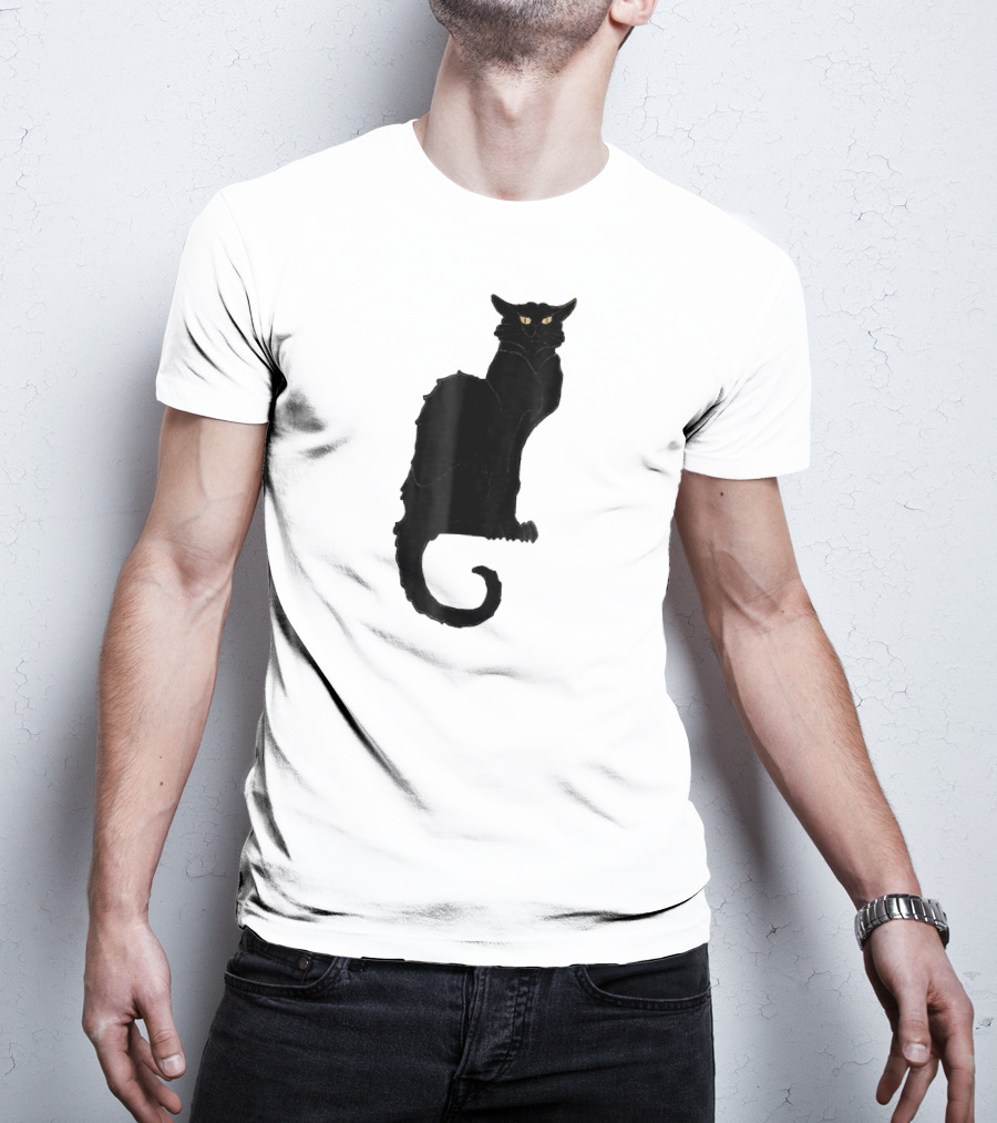 Ce Soir Chat Noir Bla Vintage Art Nouveau T-Shirt