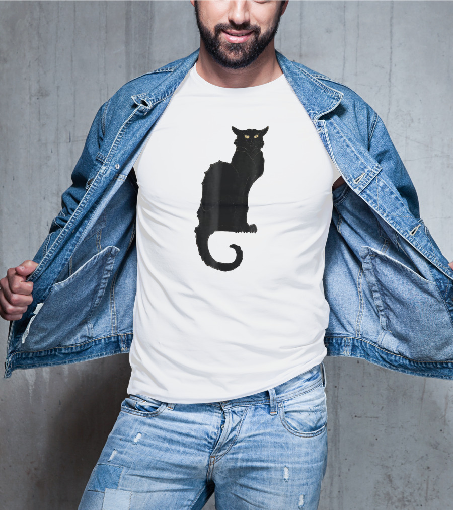 Ce Soir Chat Noir Bla Vintage Art Nouveau T-Shirt