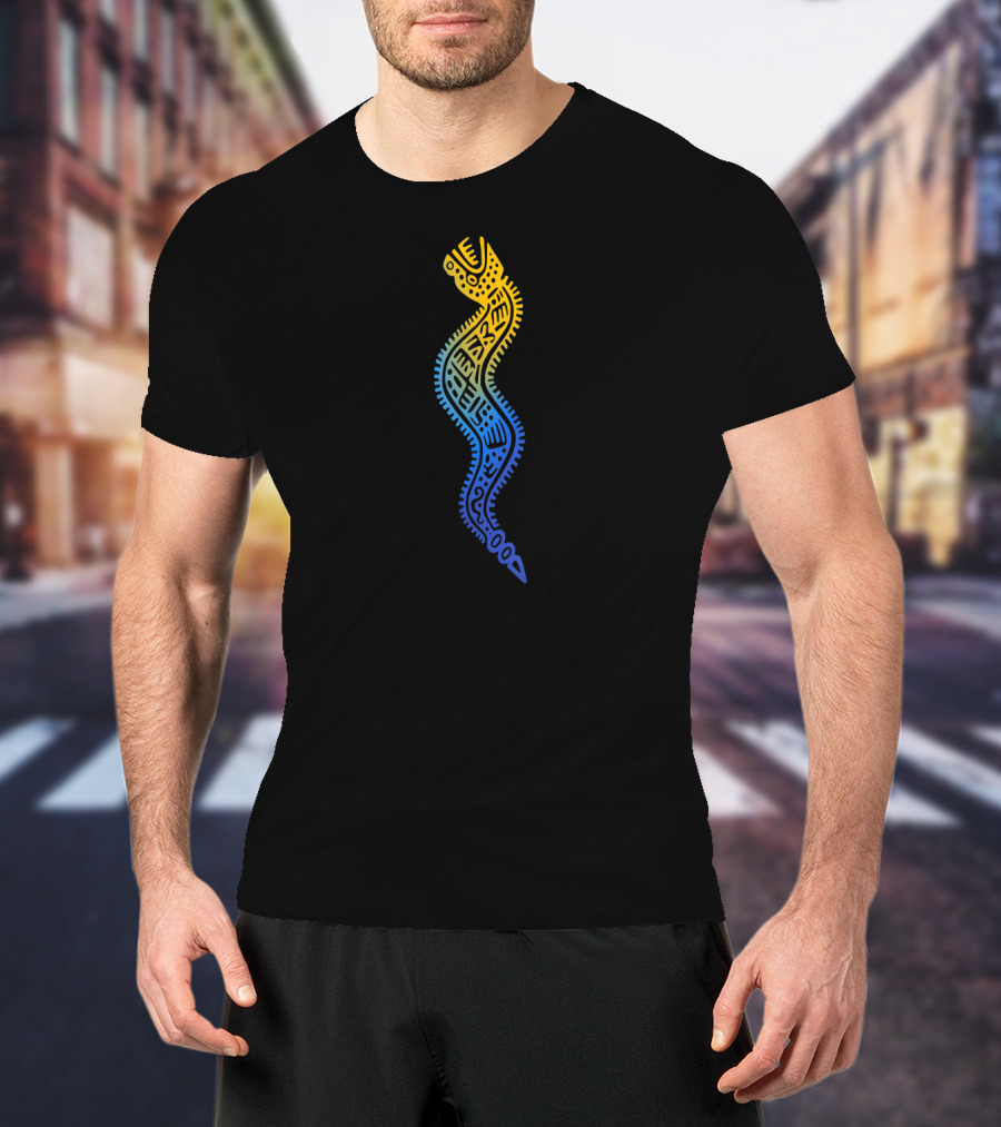 Vintage Aztec Snake God Spiral T-Shirt