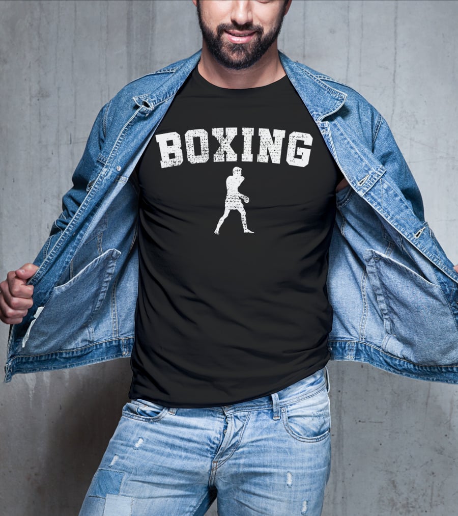 Boxing Vintage Boxer Boxing Club Silhouette Classic T-Shirt