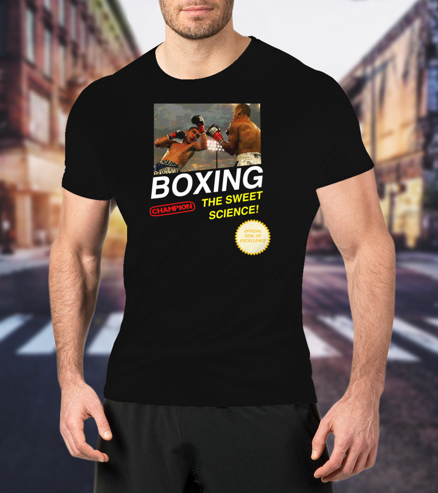 BOXING Champion The Sweet Science 8 Bit Video Game T-Shirt