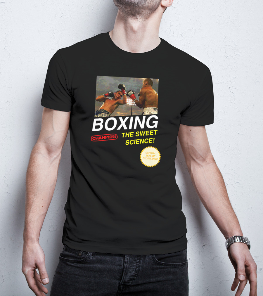 BOXING Champion The Sweet Science 8 Bit Video Game T-Shirt