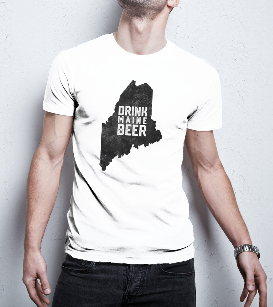 Drink Maine Beer Vintage Local Craft State T-Shirt