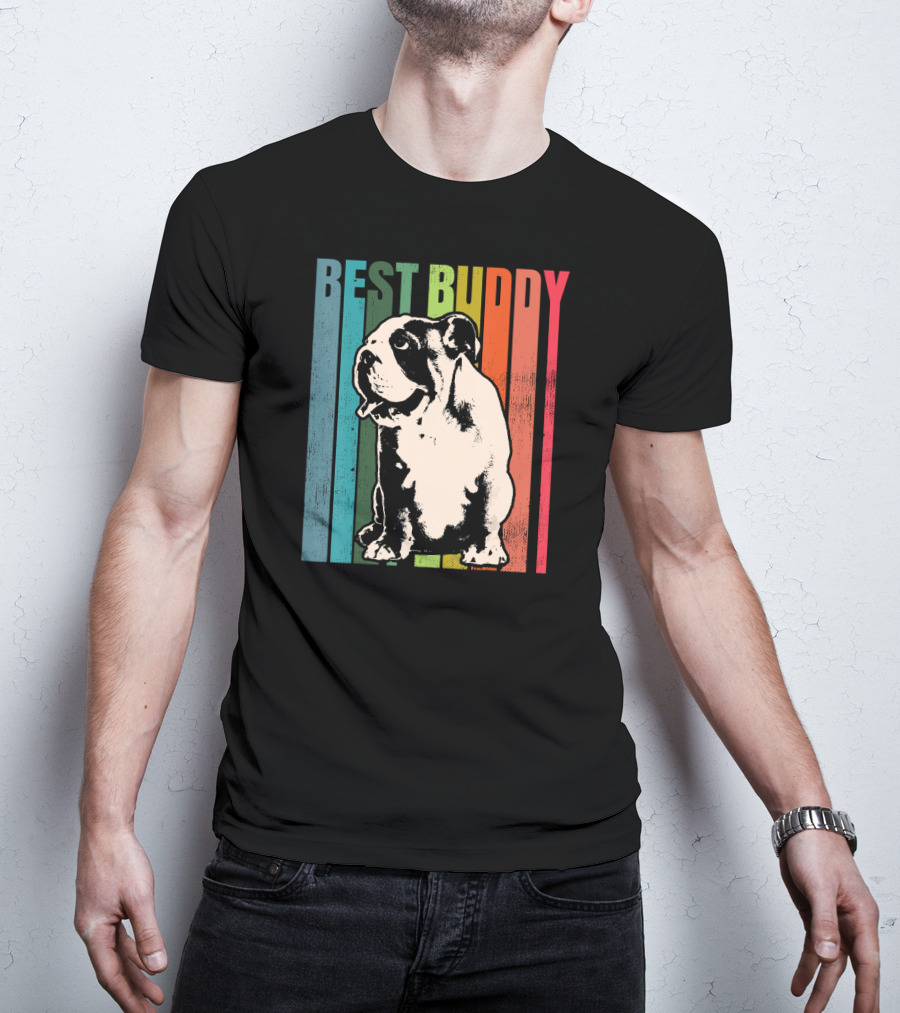 BEST BUDDY Vintage English Bulldog T-Shirt