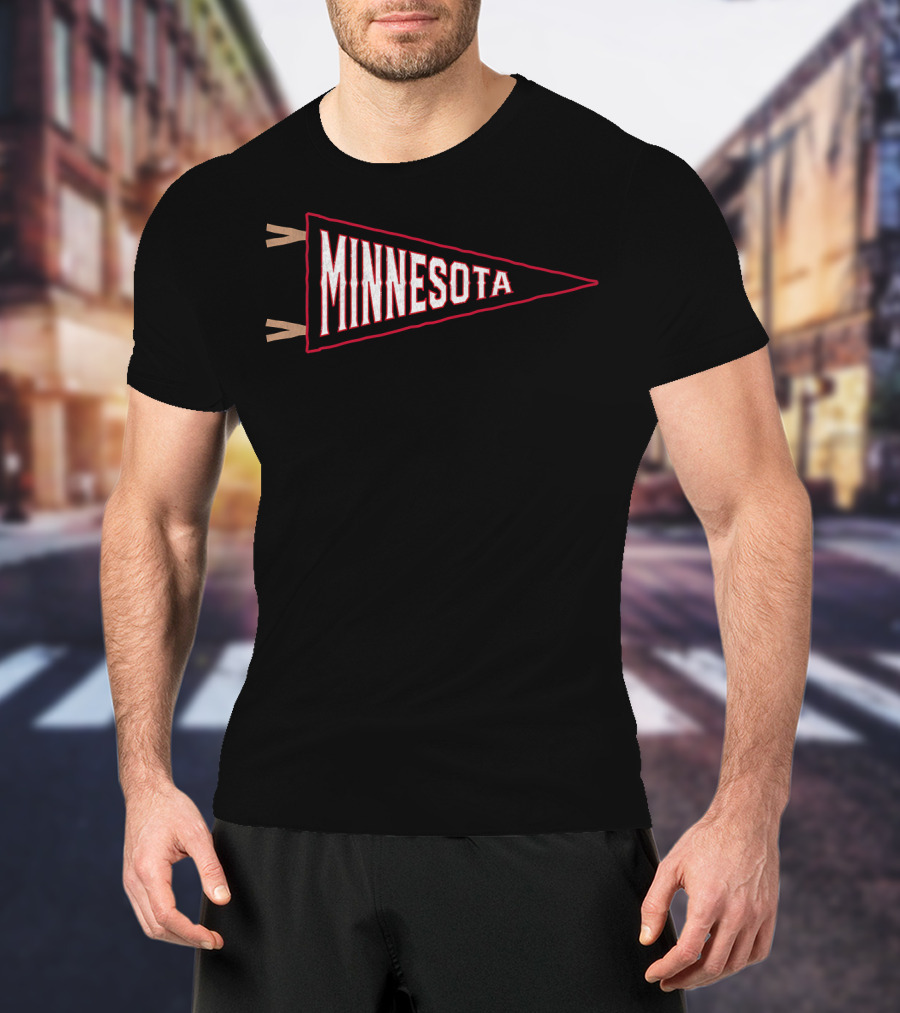 Minnesota Vintage Baseball Pennant Retro Sports Souvenir T-Shirt