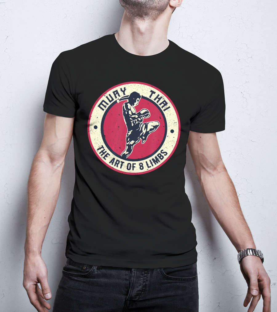 Muay Thai The Art Of 8 Limbs Vintage Boxing Karate T-Shirt