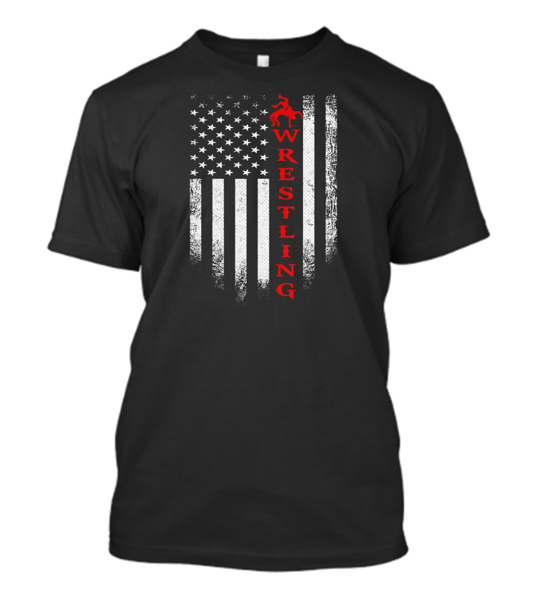 Vintage USA Wrestling American Flag Freestyle T-Shirt