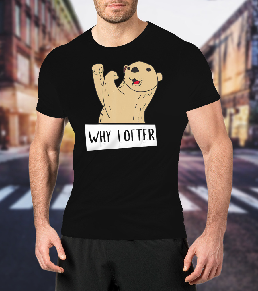 Why I Otter Funny Fighting Otter Pun Boxing Champion T-Shirt