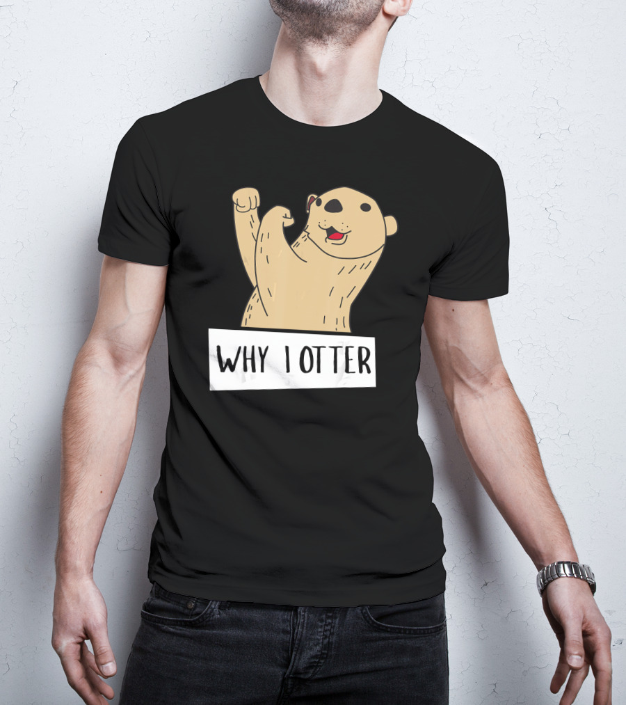 Why I Otter Funny Fighting Otter Pun Boxing Champion T-Shirt