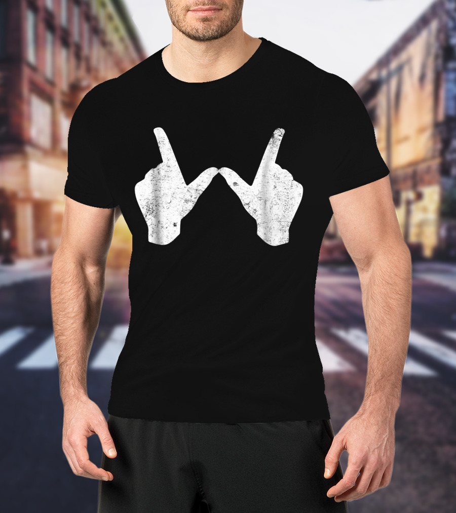 Wisconsin Youth University Hand Gesture W T-Shirt