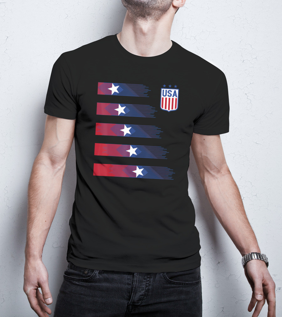 USA Soccer Stars Women Men Kids T-Shirt