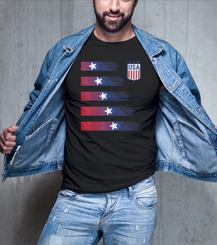 USA Soccer Stars Women Men Kids T-Shirt