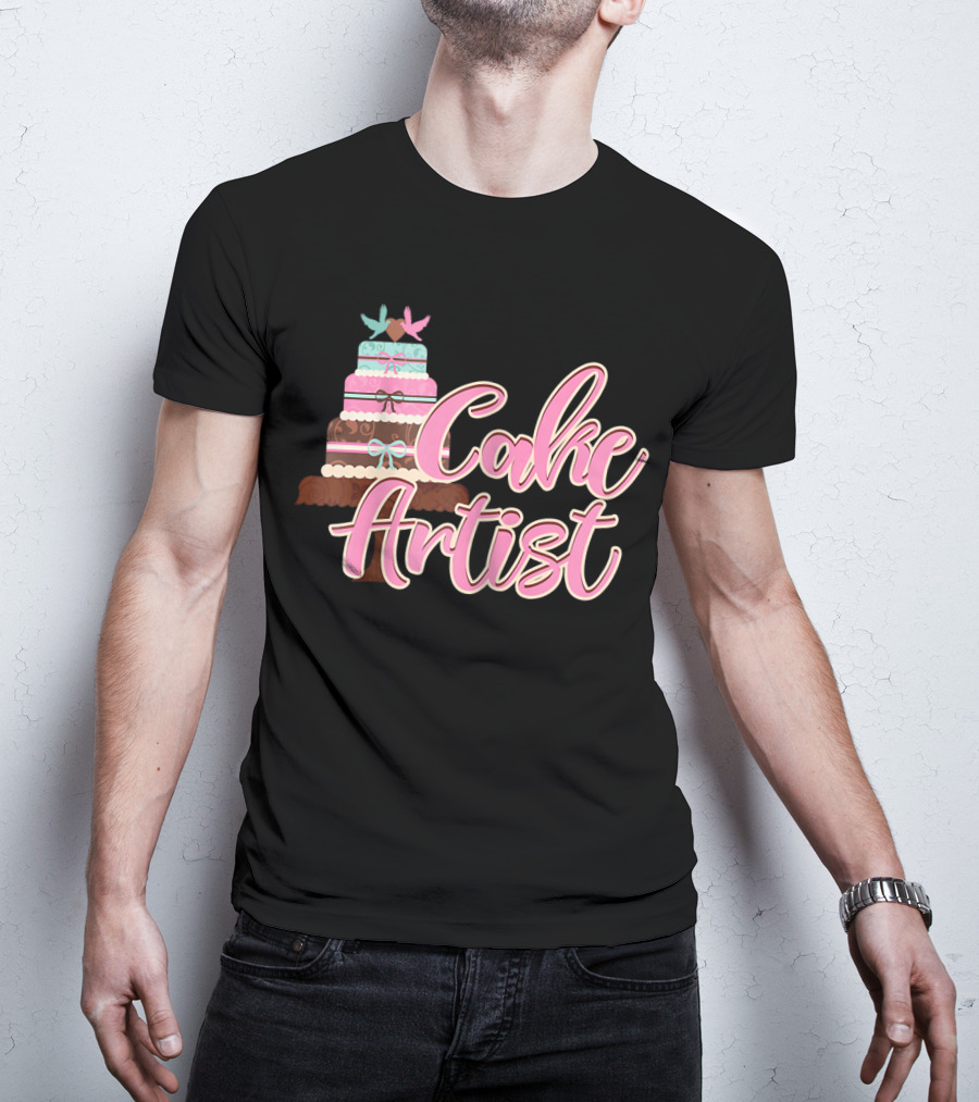 Cake Artist Wedding Cupcake Baking T-Shirt