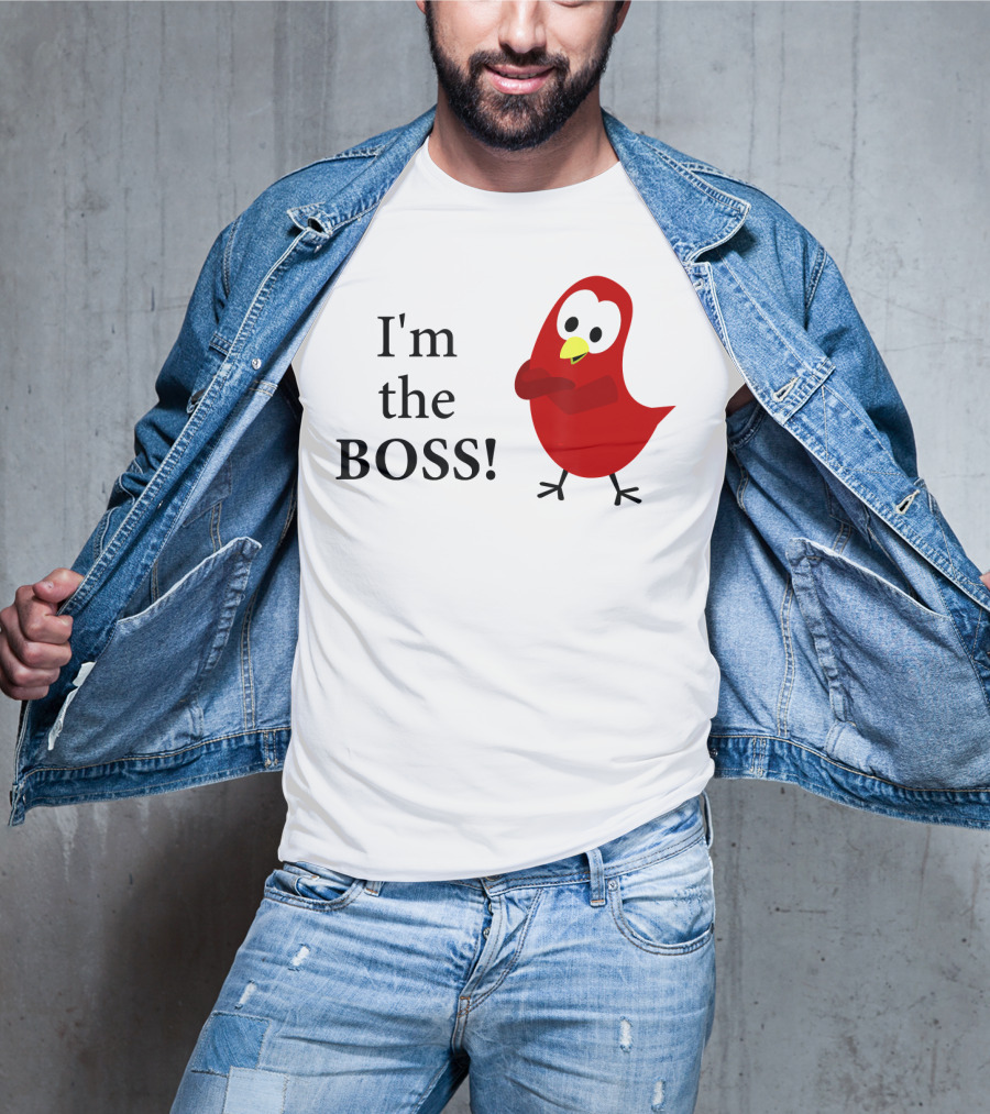 I'm The BOSS Sammy Bird Red Bird Character T-Shirt