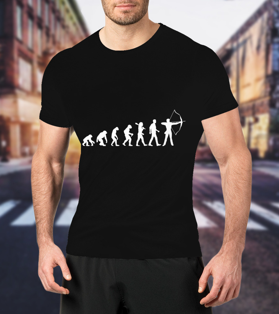 The Evolution Of Archery Silhouette Series T-Shirt