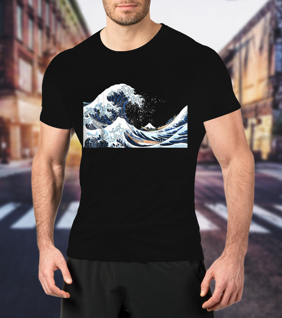 The Great Wave Off Kanagawa Hokusai Japan Iconic T-Shirt