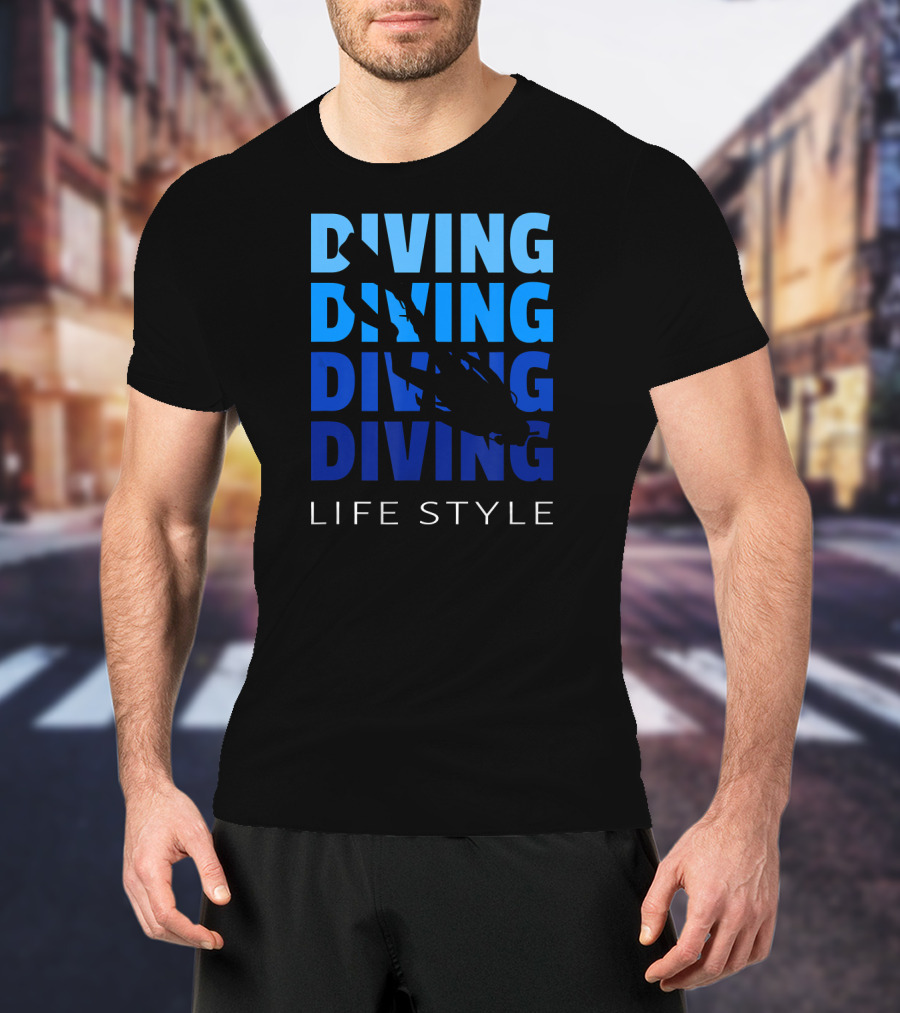 Diving Life Style Scuba Diving Gear Equipment T-Shirt
