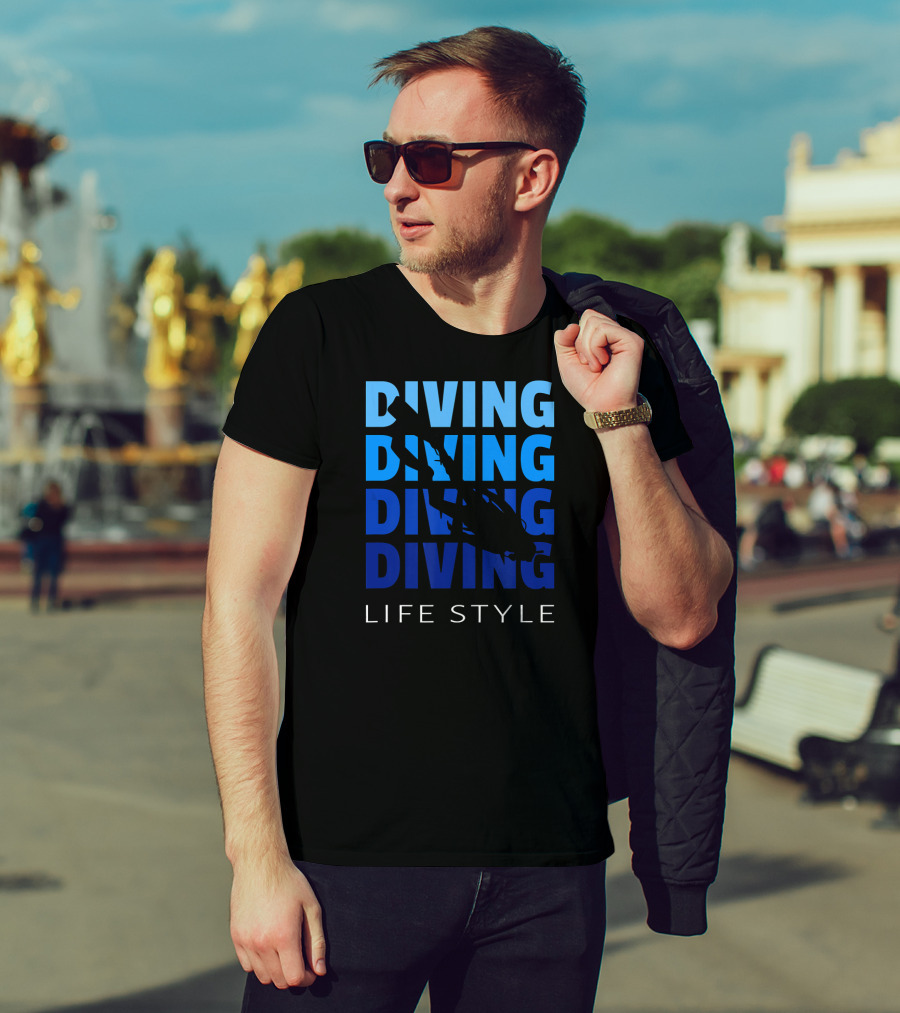 Diving Life Style Scuba Diving Gear Equipment T-Shirt