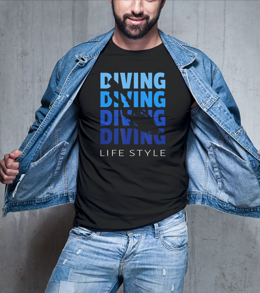 Diving Life Style Scuba Diving Gear Equipment T-Shirt