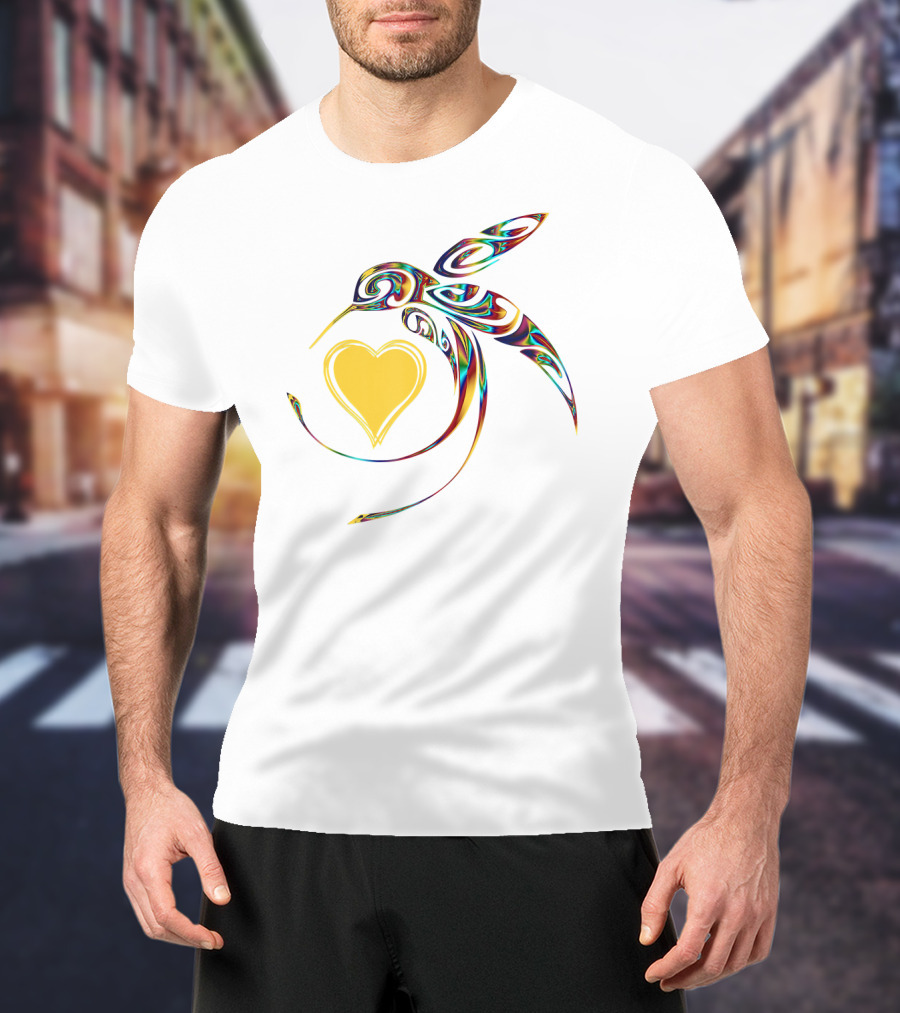 Hummingbird Heart Bird Lover T-Shirt
