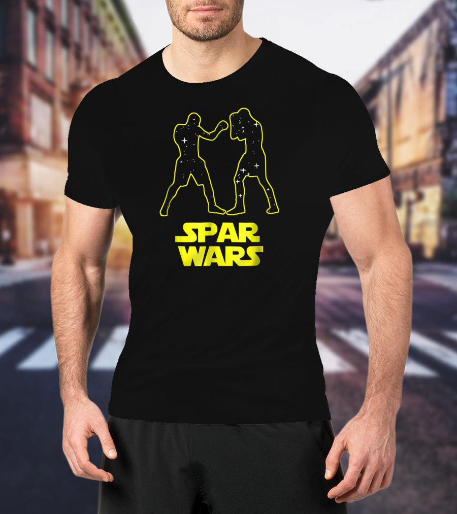 Spar Wars Boxing Starry Fighters Parody Spoof T-Shirt