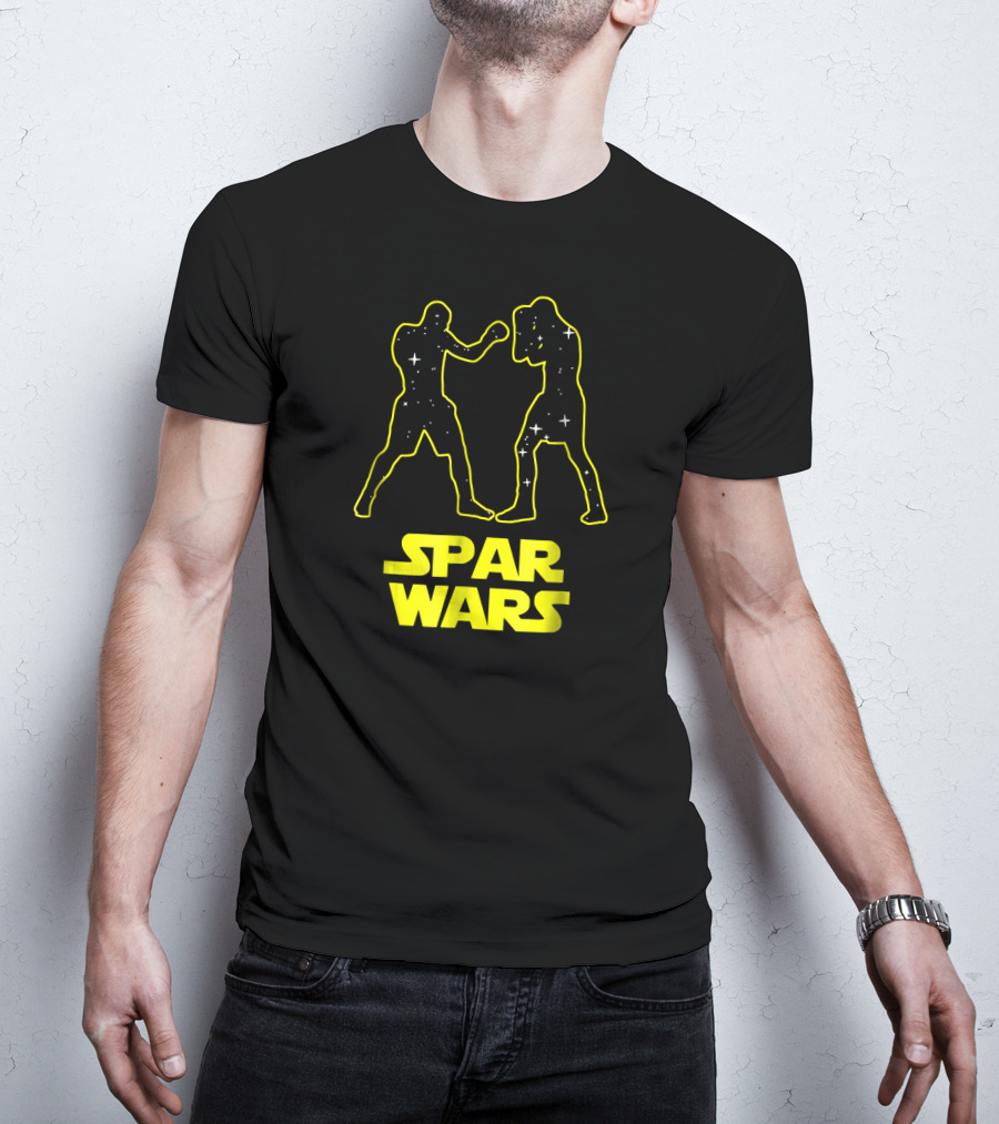 Spar Wars Boxing Starry Fighters Parody Spoof T-Shirt