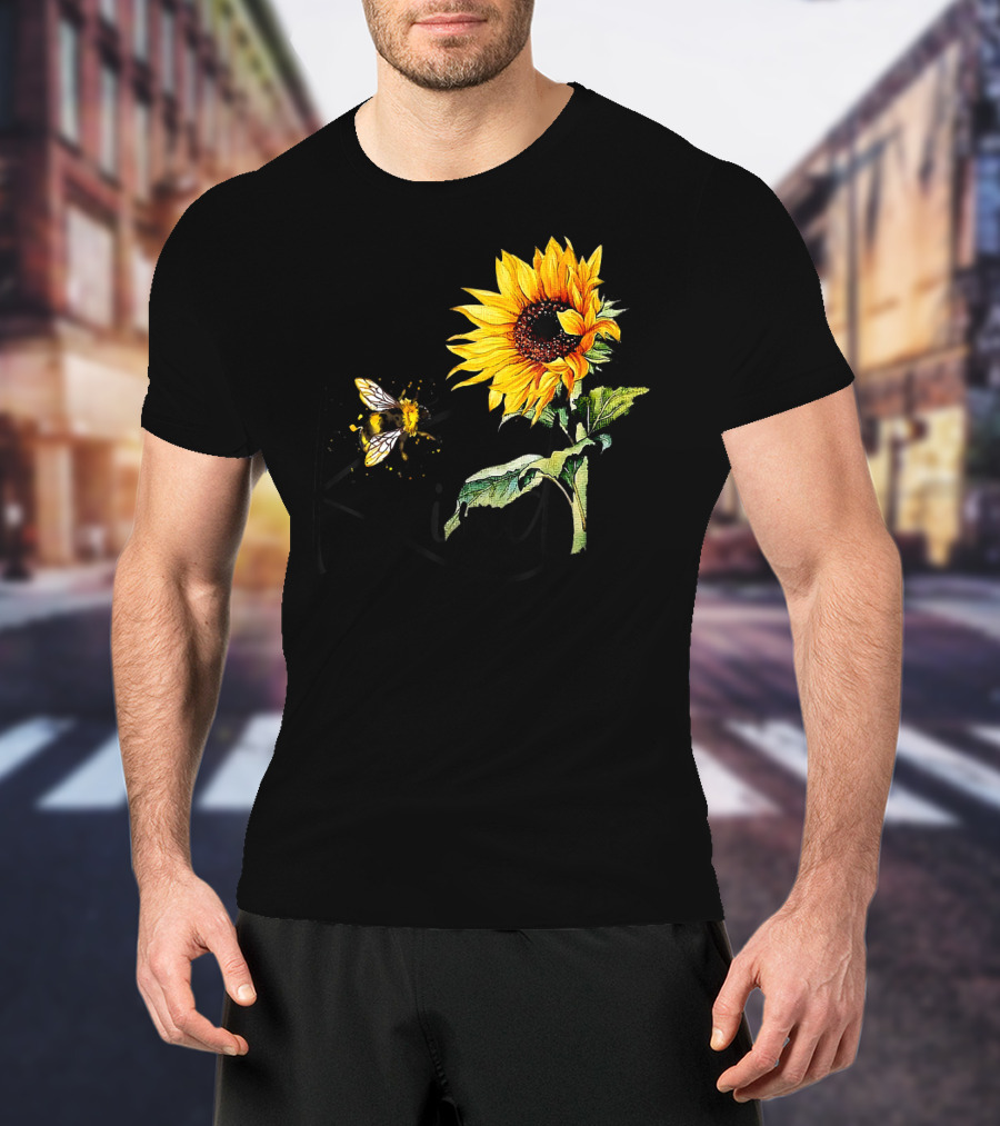 Sunflower Bee Kind T-Shirt
