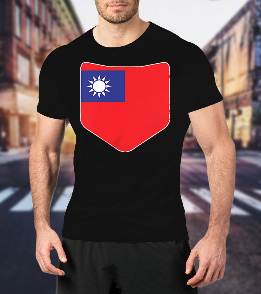 Taiwan Flag Pocket T-Shirt
