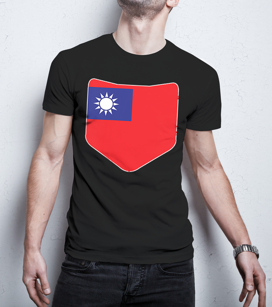 Taiwan Flag Pocket T-Shirt