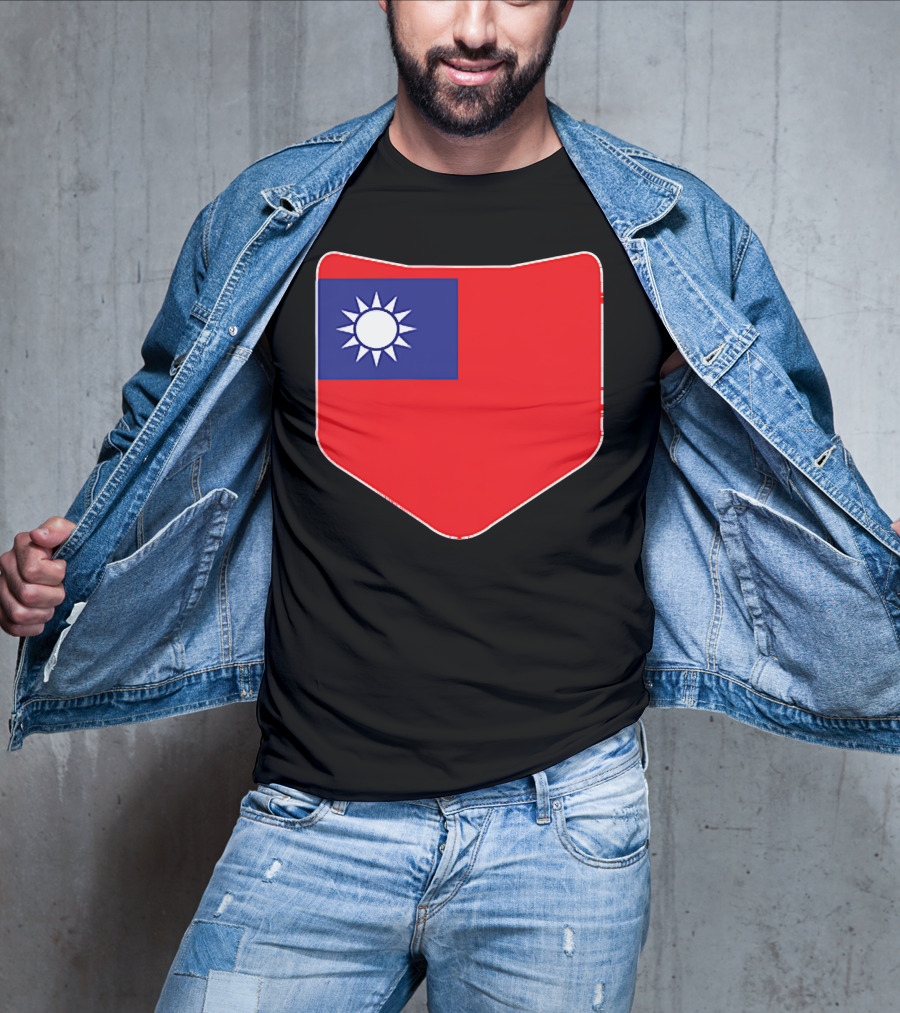 Taiwan Flag Pocket T-Shirt