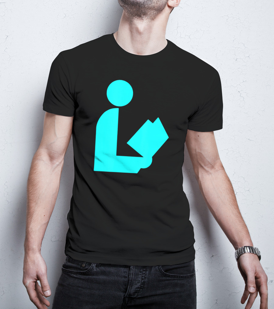 TealAqua Library Icon Road Sign Librarian Summer T-Shirt