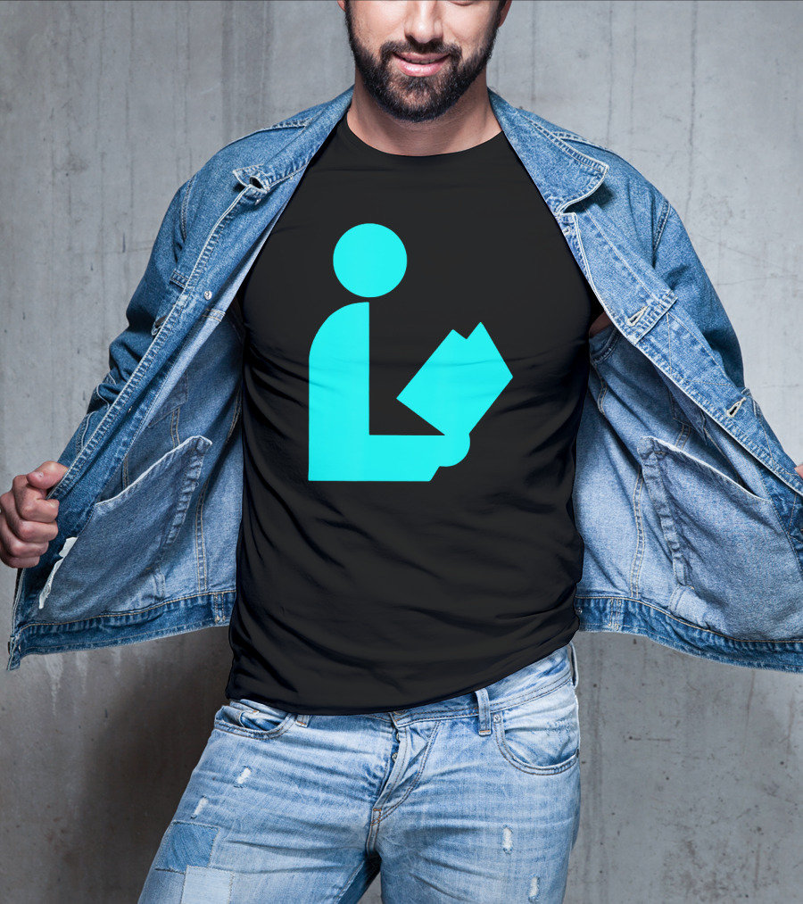 TealAqua Library Icon Road Sign Librarian Summer T-Shirt