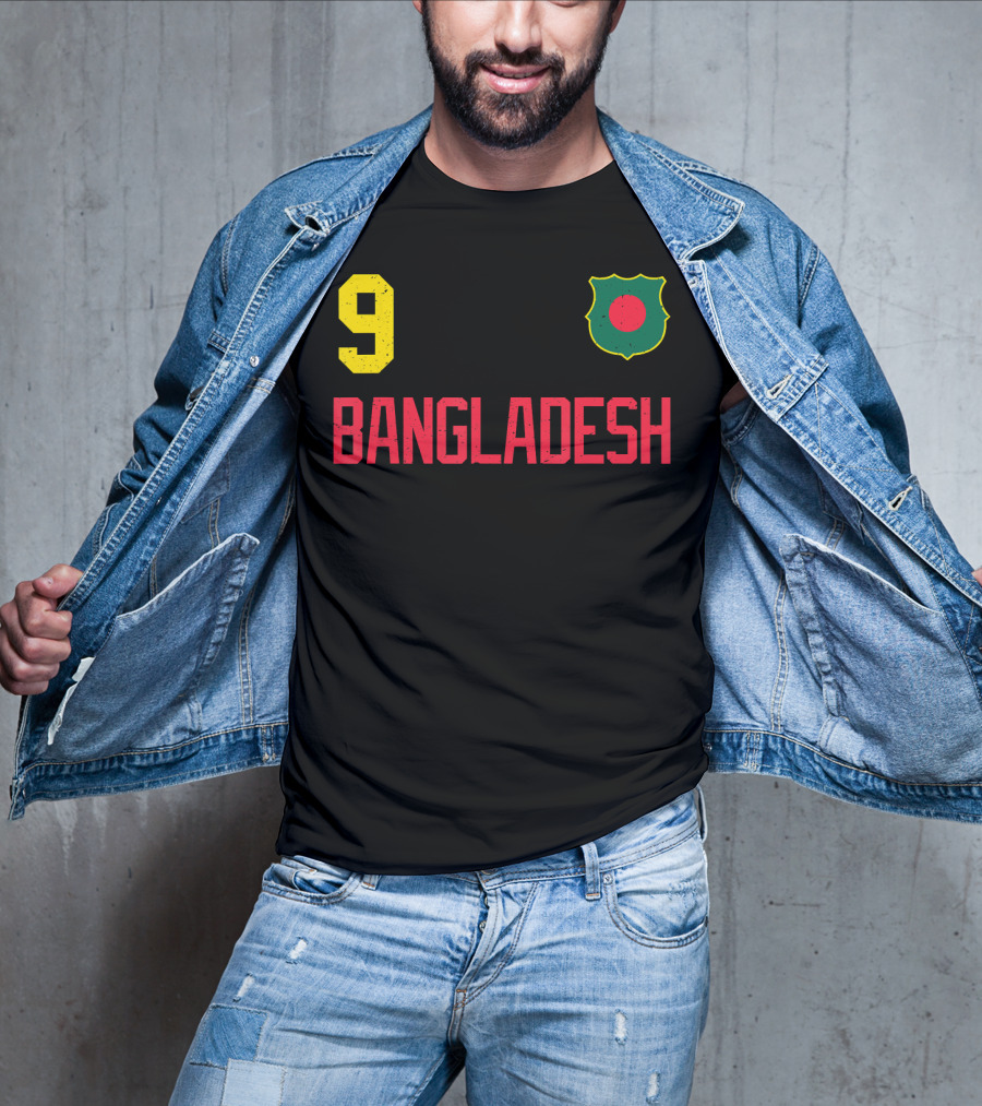 9 Bangladesh Football Soccer Cricket T-Shirt