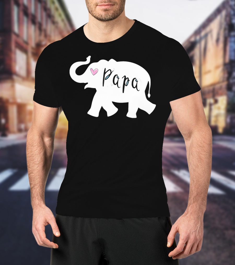 Papa Africa Elephant Father Men's T-Shirt