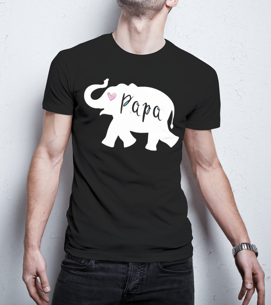 Papa Africa Elephant Father Men's T-Shirt