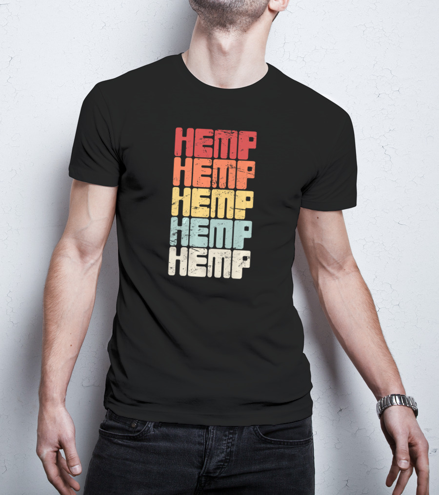 Retro Hemp Farming Organic Horticulture T-Shirt