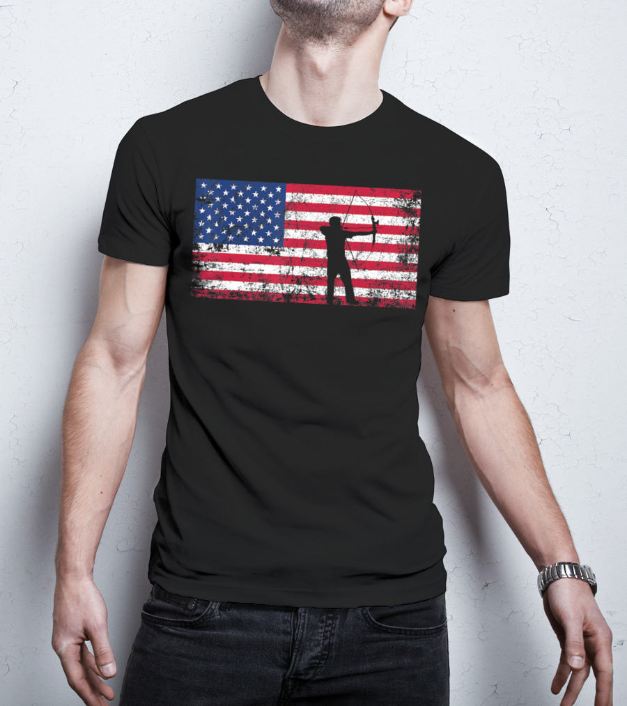 American Flag Archery T-Shirt