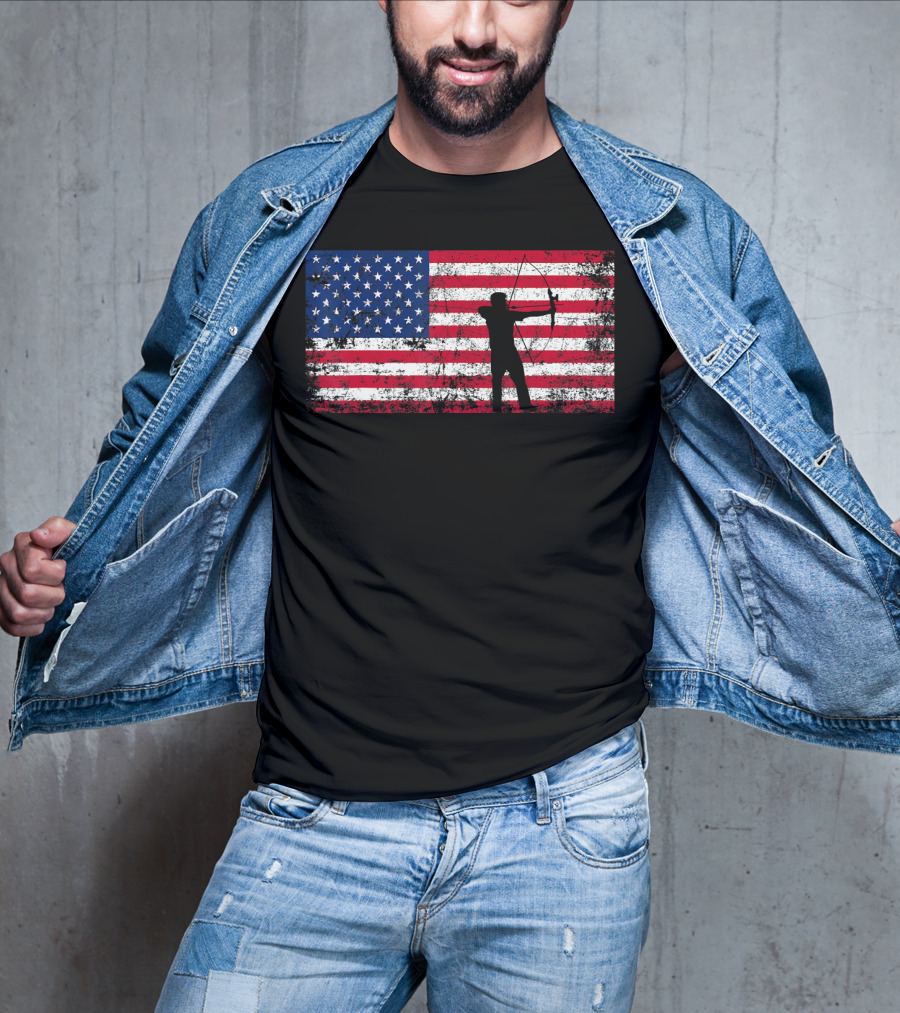 American Flag Archery T-Shirt