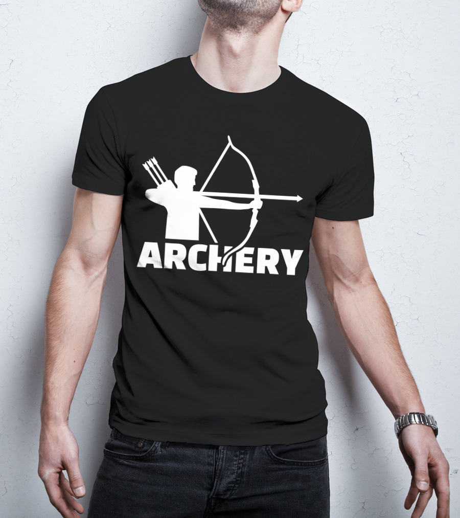 Archer With Bow And Arrows Archery T-Shirt
