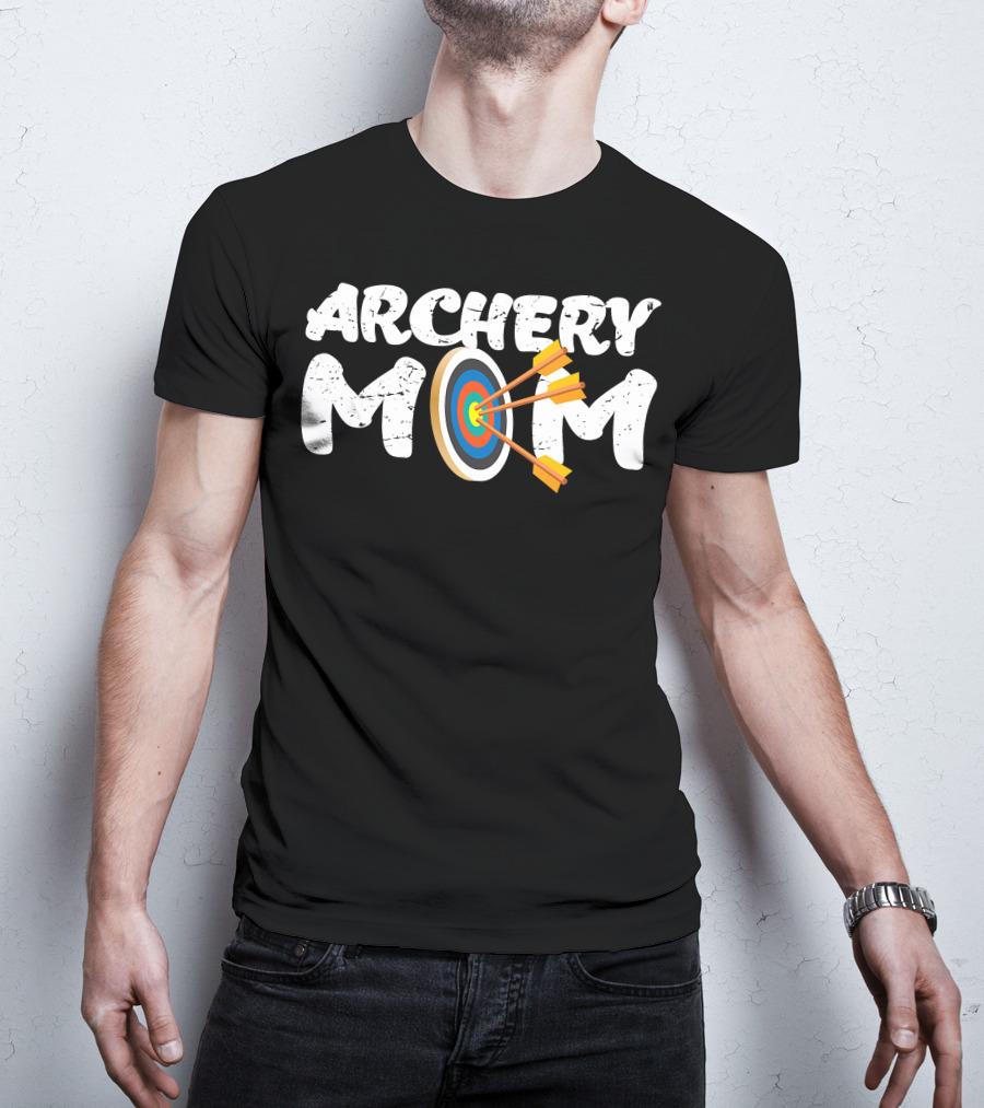 Archery Mom Bow Arrow Target T-Shirt