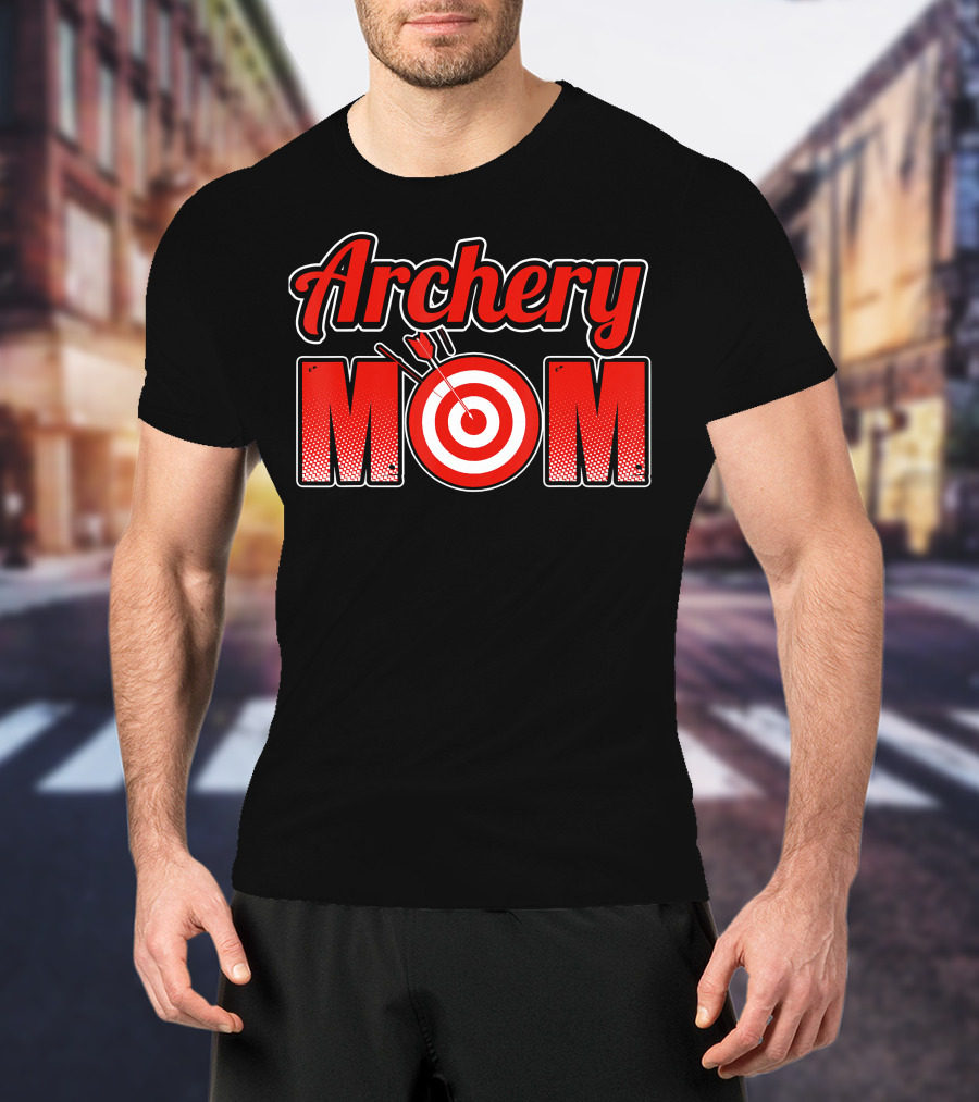 Archery Mom Target Bullseye T-Shirt