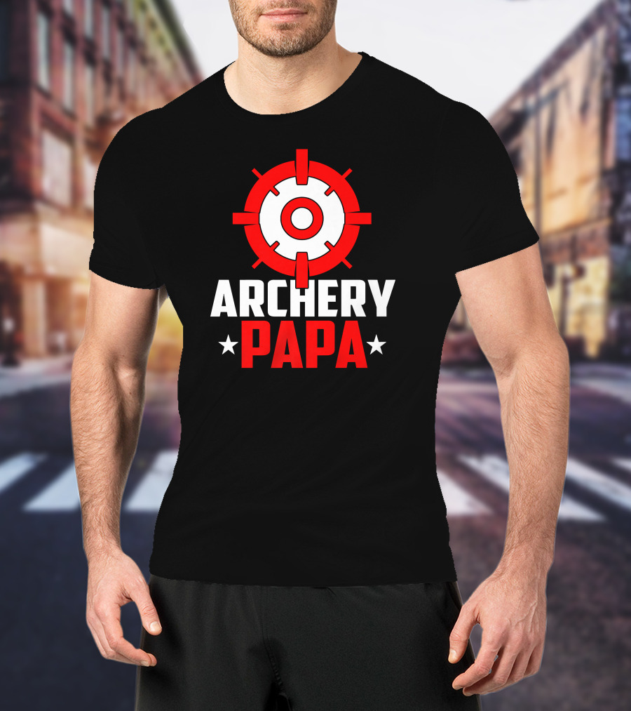 Archery PAPA Target Design Archery Enthusiast T-Shirt