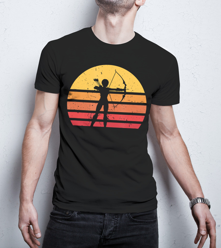 Archery Vintage Sunset Women Archer T-Shirt