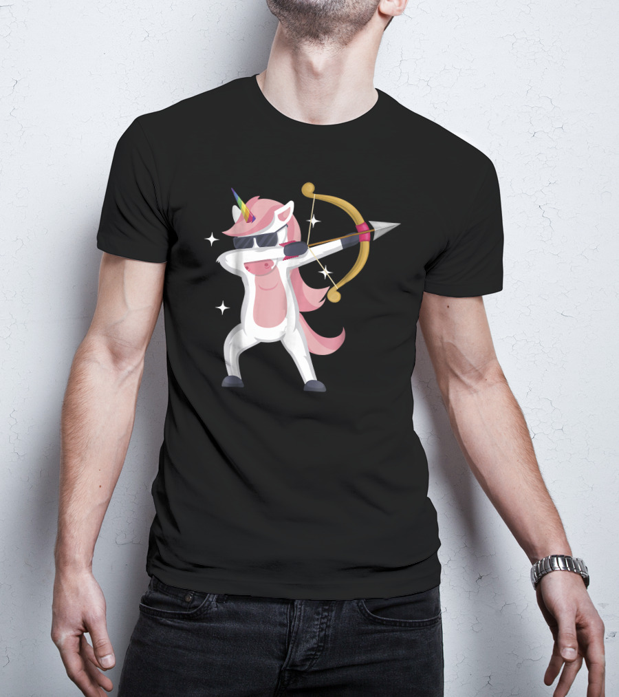 Unicorn Archer With Bow And Arrow T-Shirt