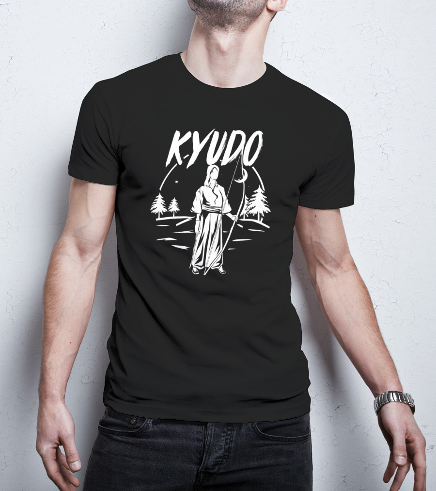 Kyudo Japanese Archery Traditional Martial Arts In Nature T-Shirt